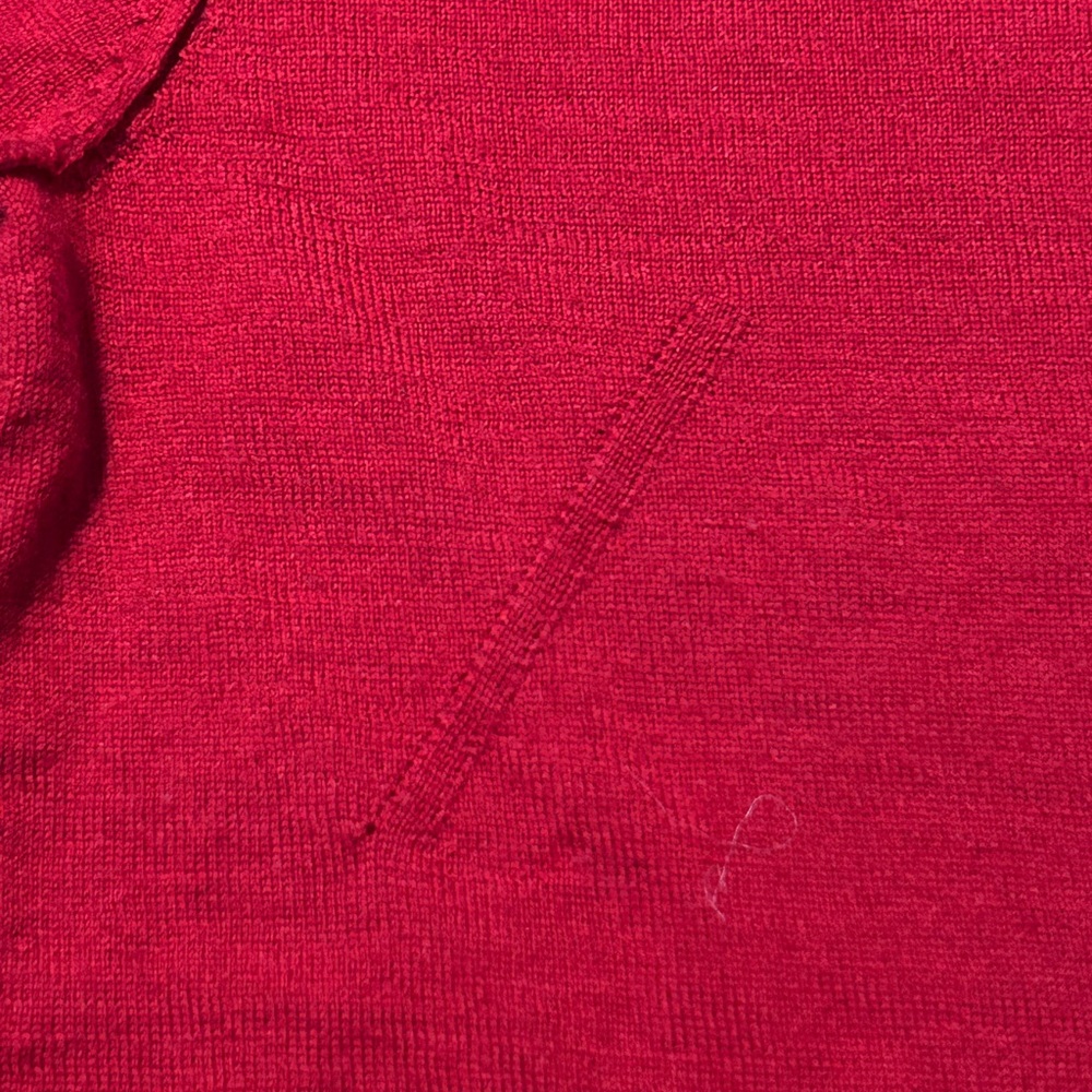 Zadig & Voltaire Vibrant Red Skull & Wing Rhinestone Henley Edgy - Picture 11 of 14